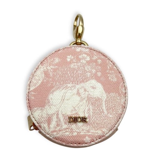 Dior Multi-pouch Crossbody Bag Pink in Canvas, Light Gold hardware_11