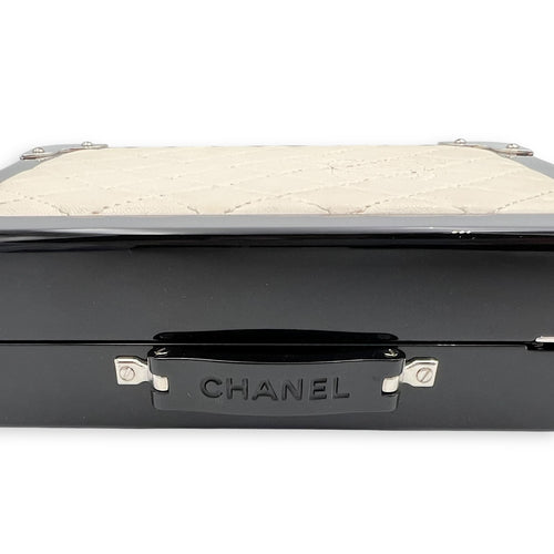 Chanel Minaudiere Trolley  Clutch White in Others, Silver hardware_10