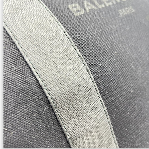 Balenciaga Logo Tote Bag Black in Canvas_11
