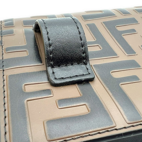 Fendi Zucca Wallet On Chain Multi-colour in Calfskin, Gold hardware_11