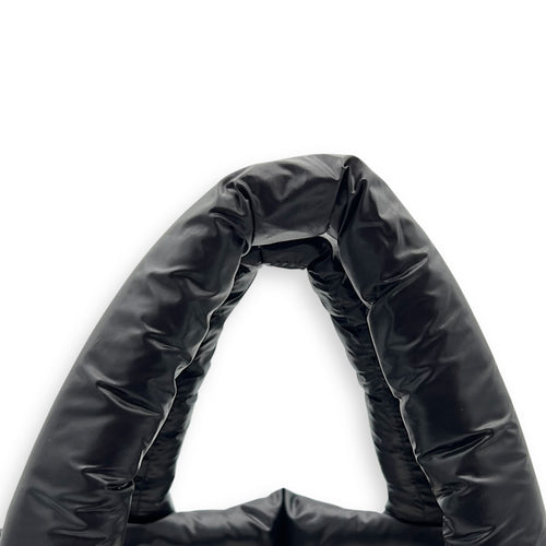 Chanel Coco Cocoon Tote Bag Black in Nylon, Silver hardware_10