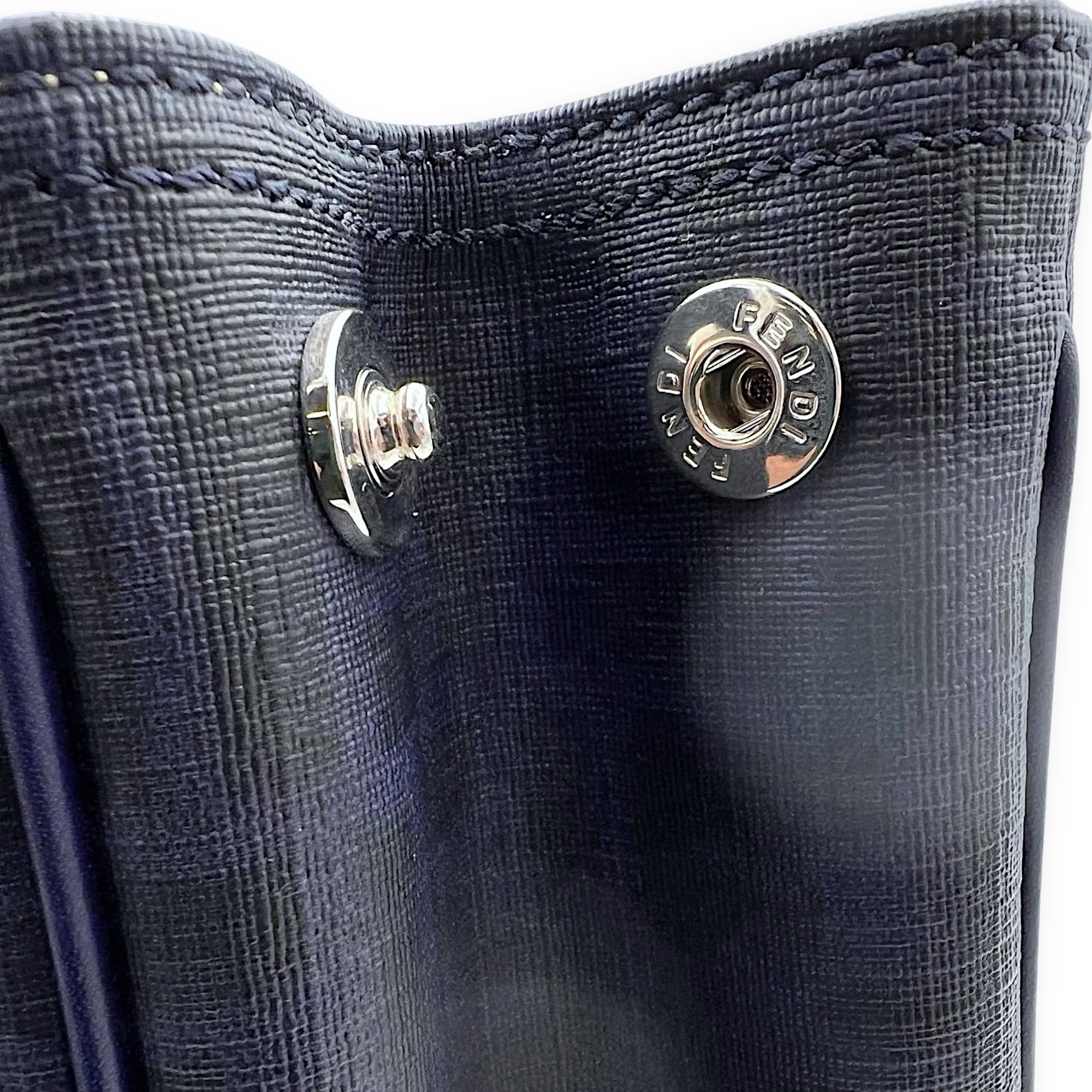 Fendi FF Zucca Tote Bag Blue in Others, Silver hardware_10