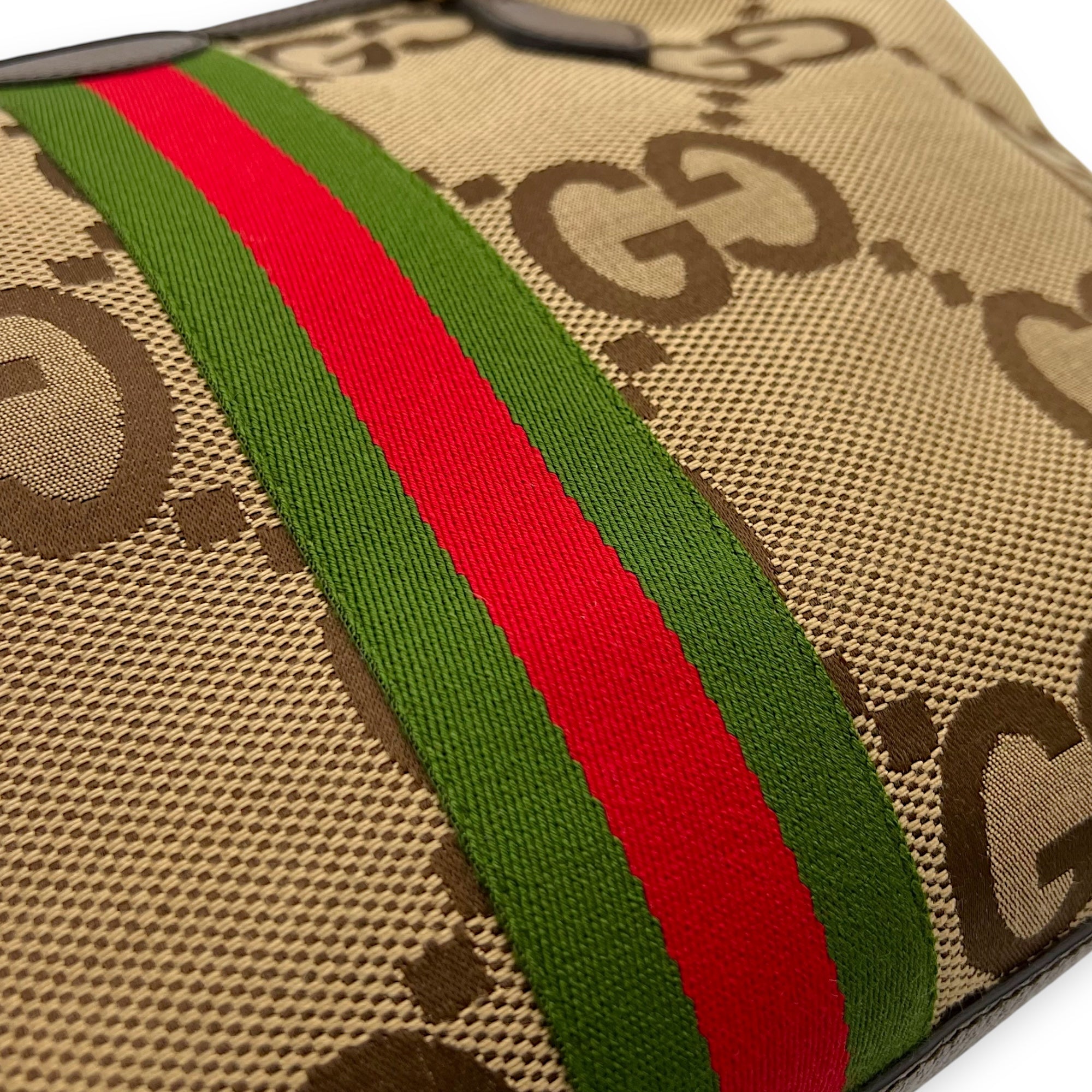 Gucci GG Tote Bag Brown in Canvas, Gold hardware_10
