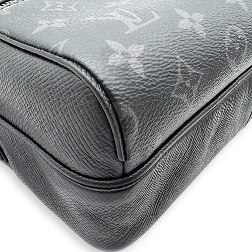 Louis Vuitton Logo Messenger Grey in Monogram Coated Canvas, Silver hardware_10