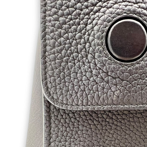Dior Diorever Top Handle Bag Black in Calfskin, Silver hardware_11