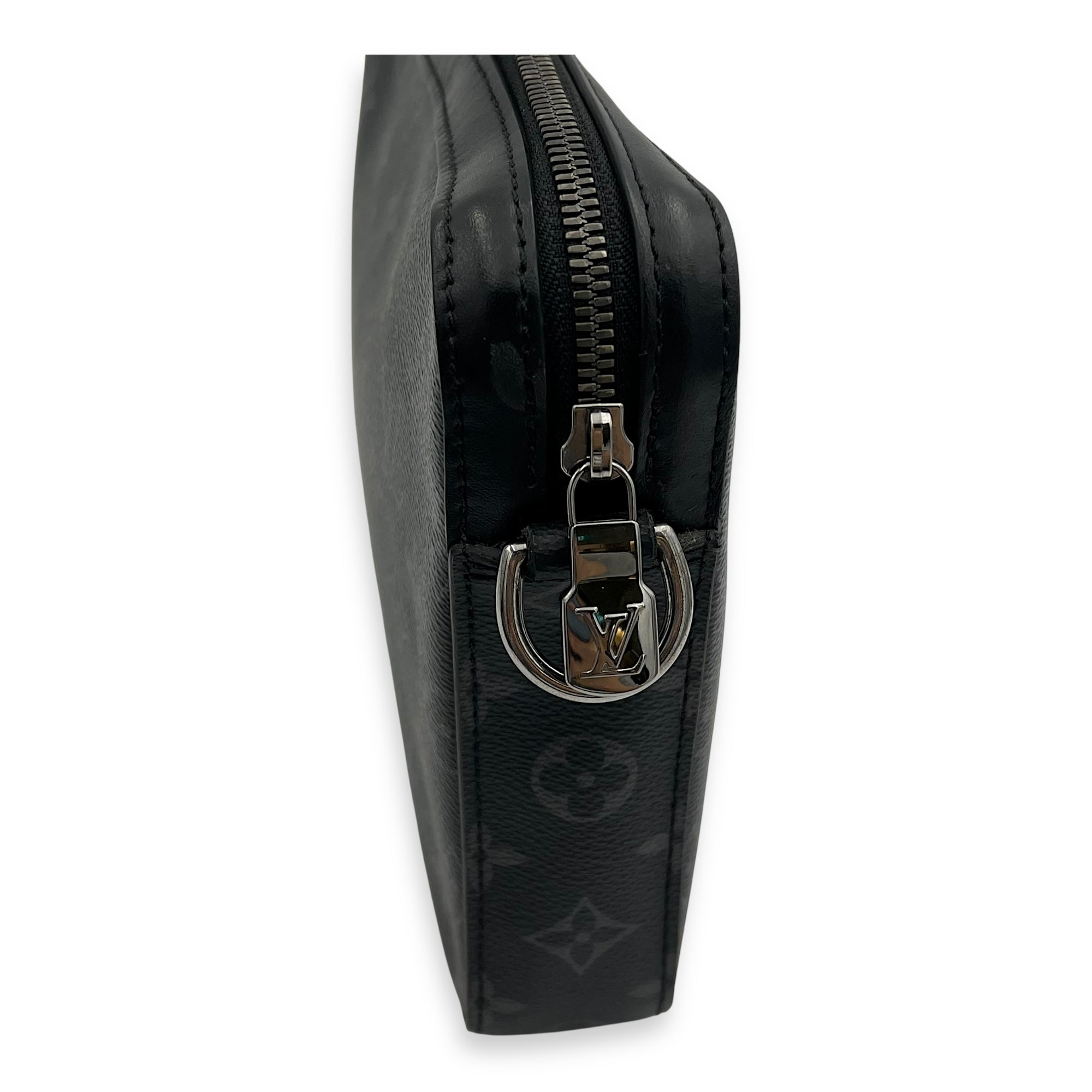 Louis Vuitton Trio Messenger Grey in Monogram Coated Canvas, Silver hardware_8