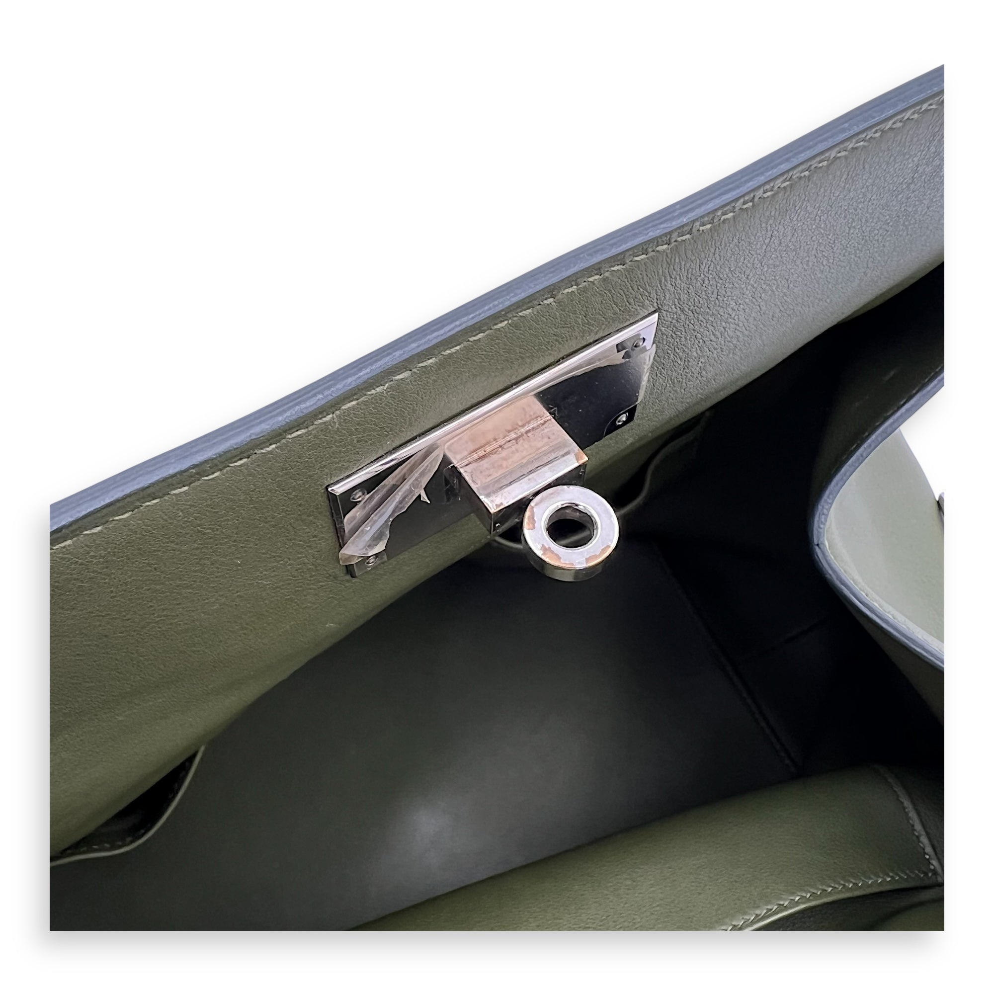 Hermès Toolbox 26 Vert Anglais Top Handle Bag in Swift, Palladium hardware_2
