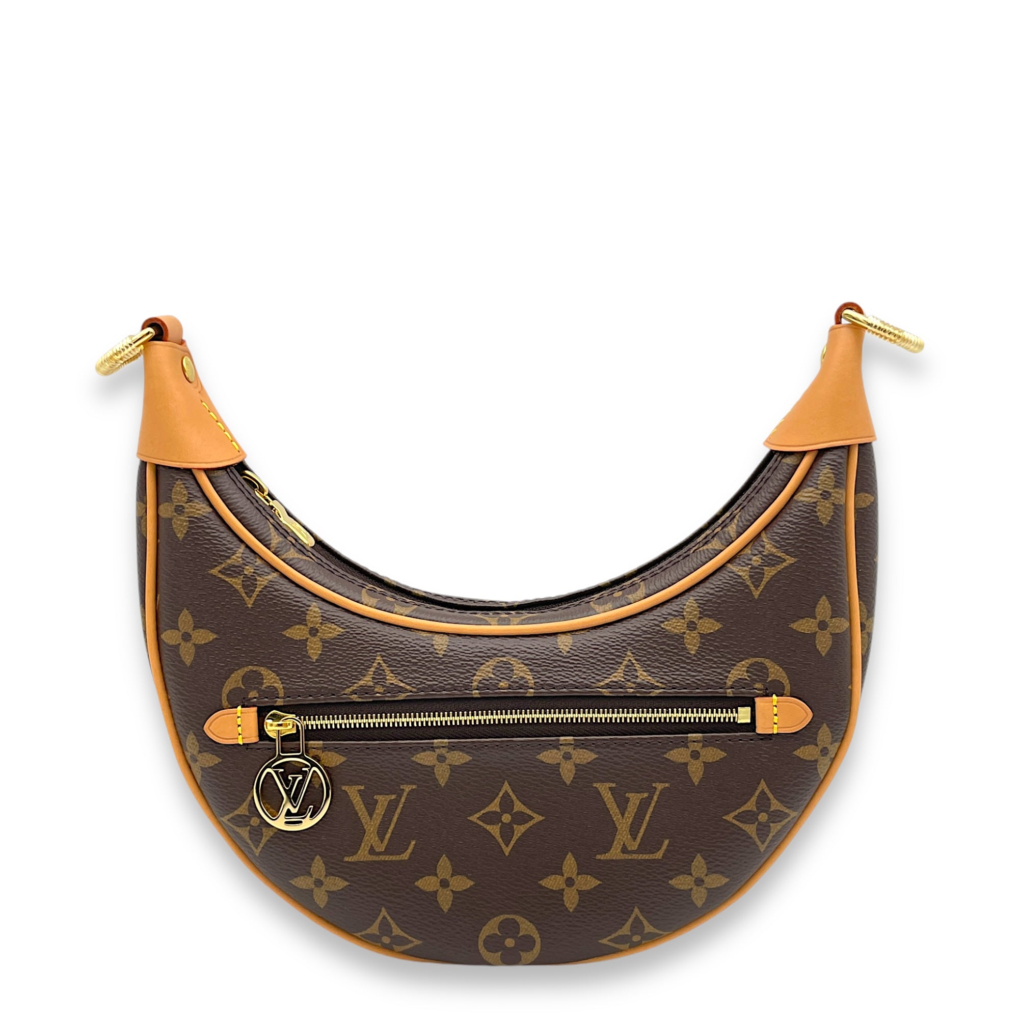 Loop Shoulder bag in Monogram coated canvas, Gold Hardware