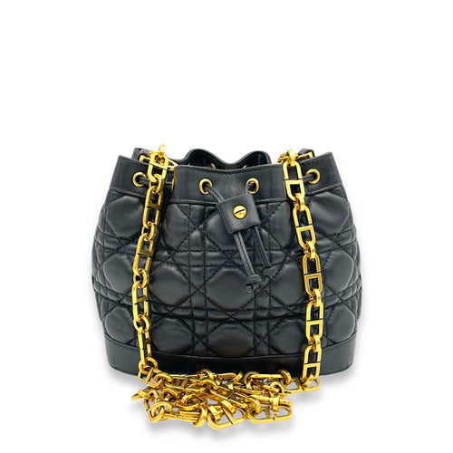 Jolie Bucket Crossbody bag in Lambskin, Gold Hardware