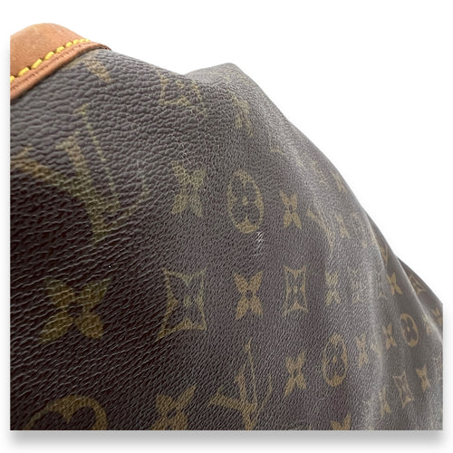 Delightful Top Handle Bag Brown in Monogram Coated Canvas, Gold hardware