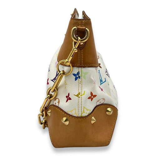 Judy Murakami Top Handle Bag Multi-colour in Monogram Coated Canvas, Gold hardware