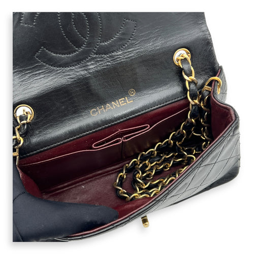 Classic Shoulder Bag Mini Black in Lambskin, Gold hardware