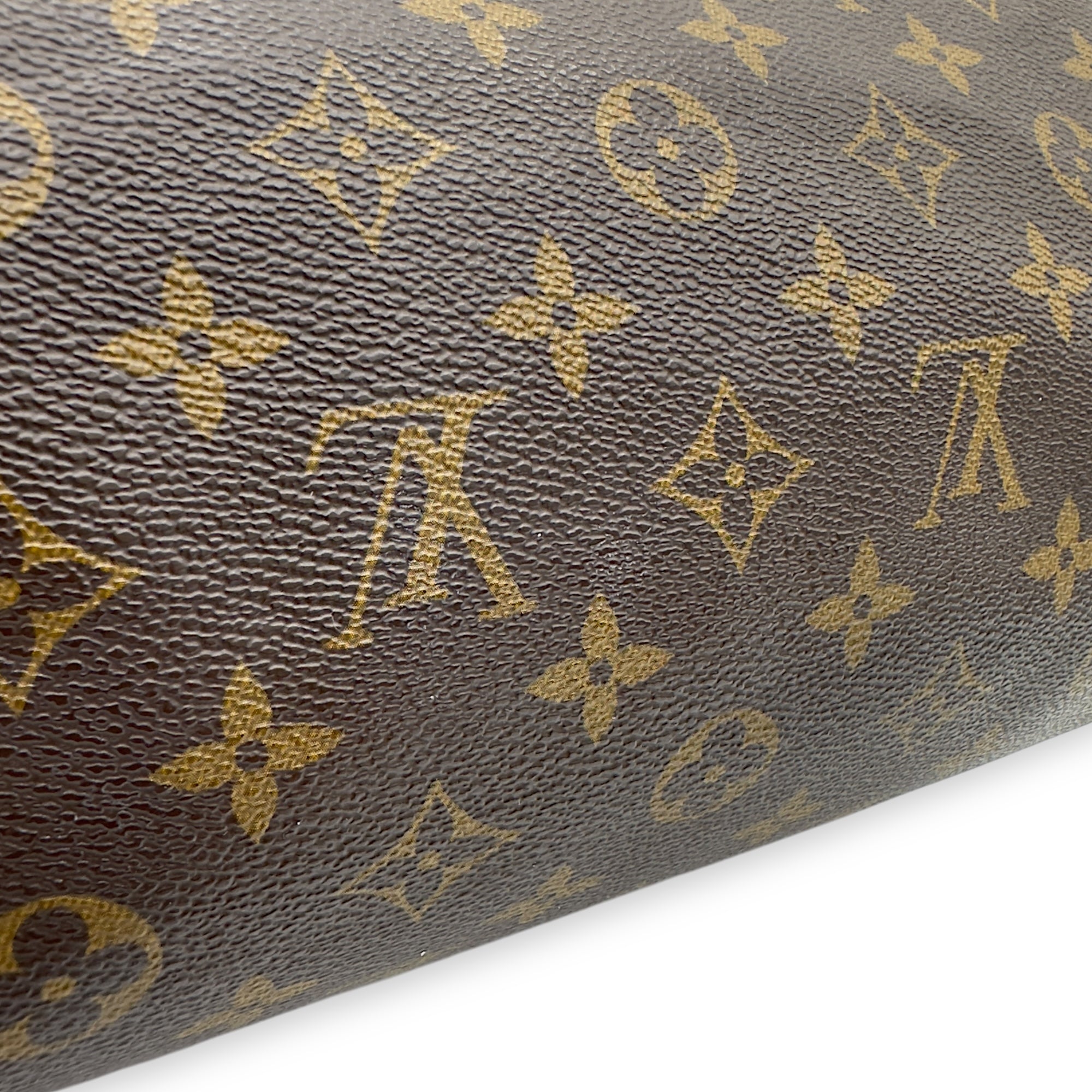 Louis Vuitton Speedy 30 Brown Top Handle Bag in Monogram Coated Canvas, Gold hardware_12