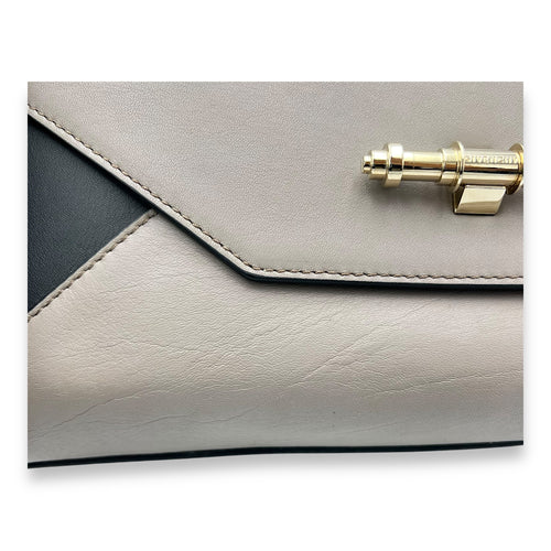 Givenchy Obsedia Medium Grey Top Handle Bag in Calfskin, Gold hardware_12