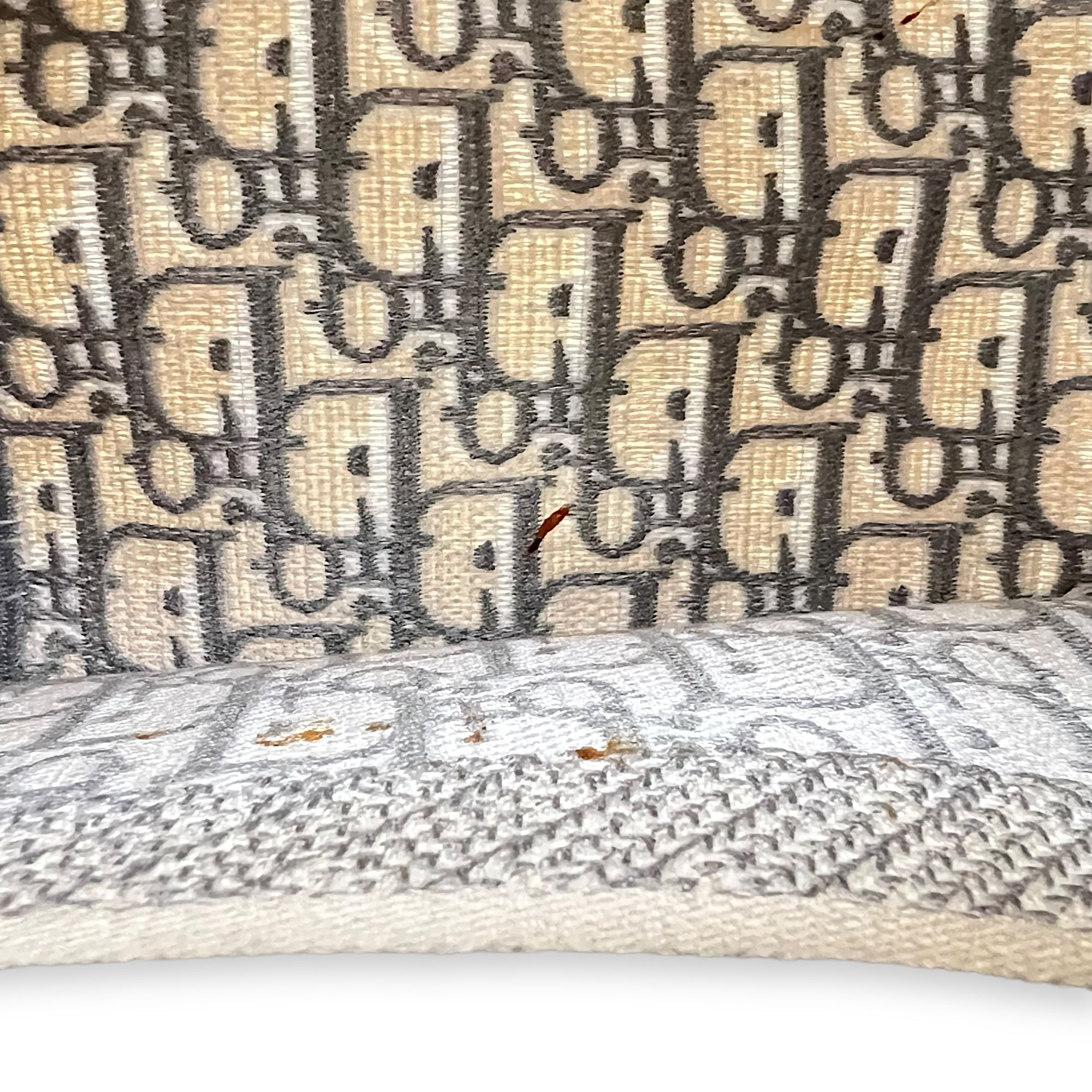 Christian Dior Book Tote Medium Grey Top Handle Bag in Jacquard_12