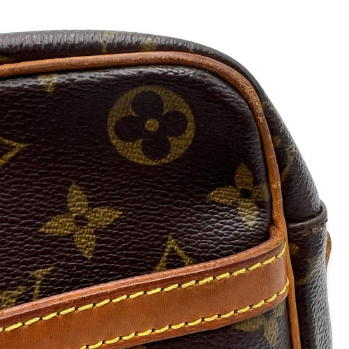 Louis Vuitton Trocadero Crossbody Bag Brown in Monogram Coated Canvas, Gold hardware_12