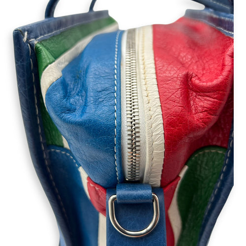 Balenciaga Bazar Multi-colour Top Handle Bag in Calfskin, Gold hardware_12