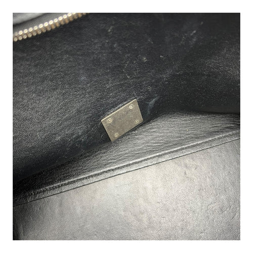 Celine Trapeze Small Black Shoulder Bag in Calfskin, Silver hardware_7