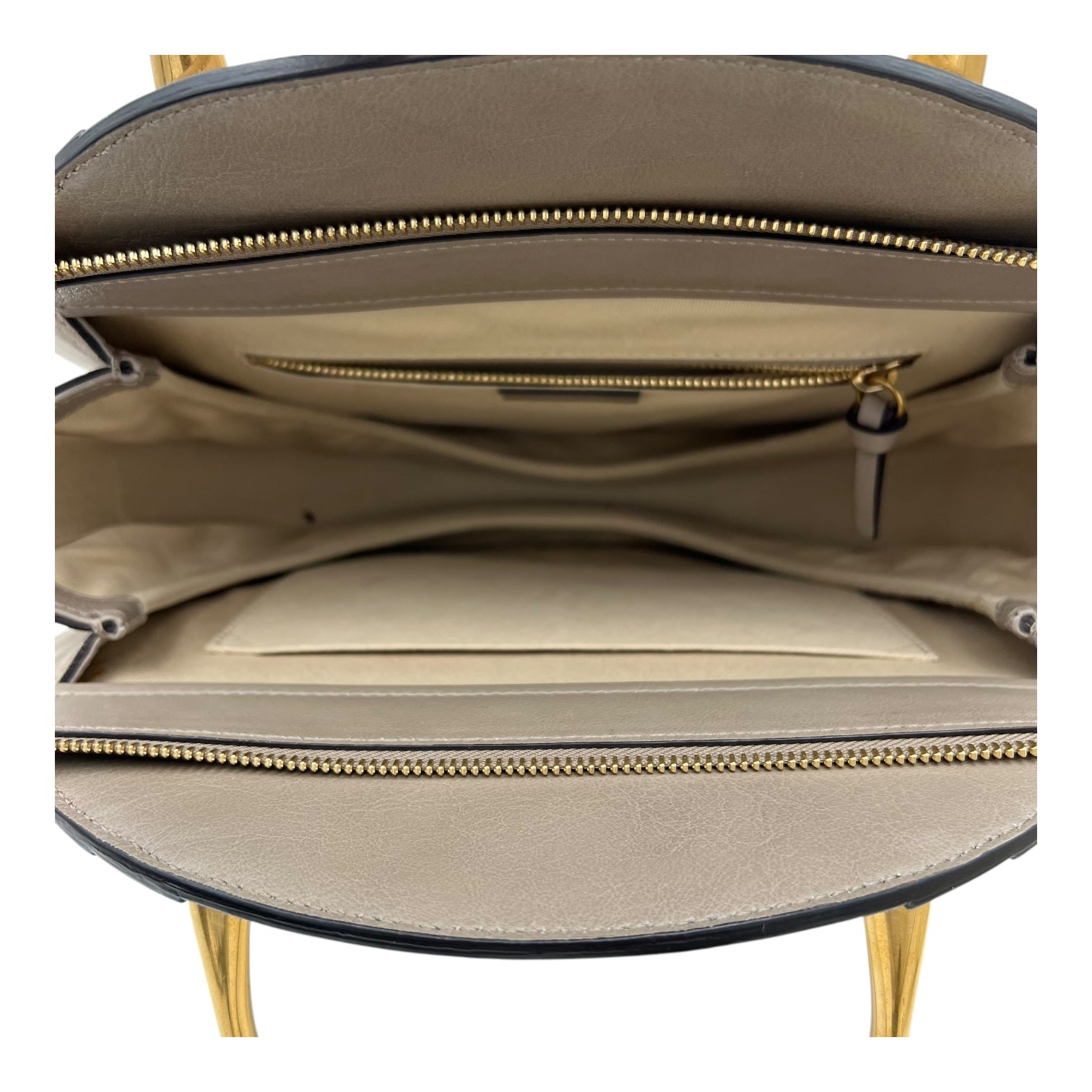 Chloé Pixie Top Handle Bag Grey in Calfskin, Gold hardware_6