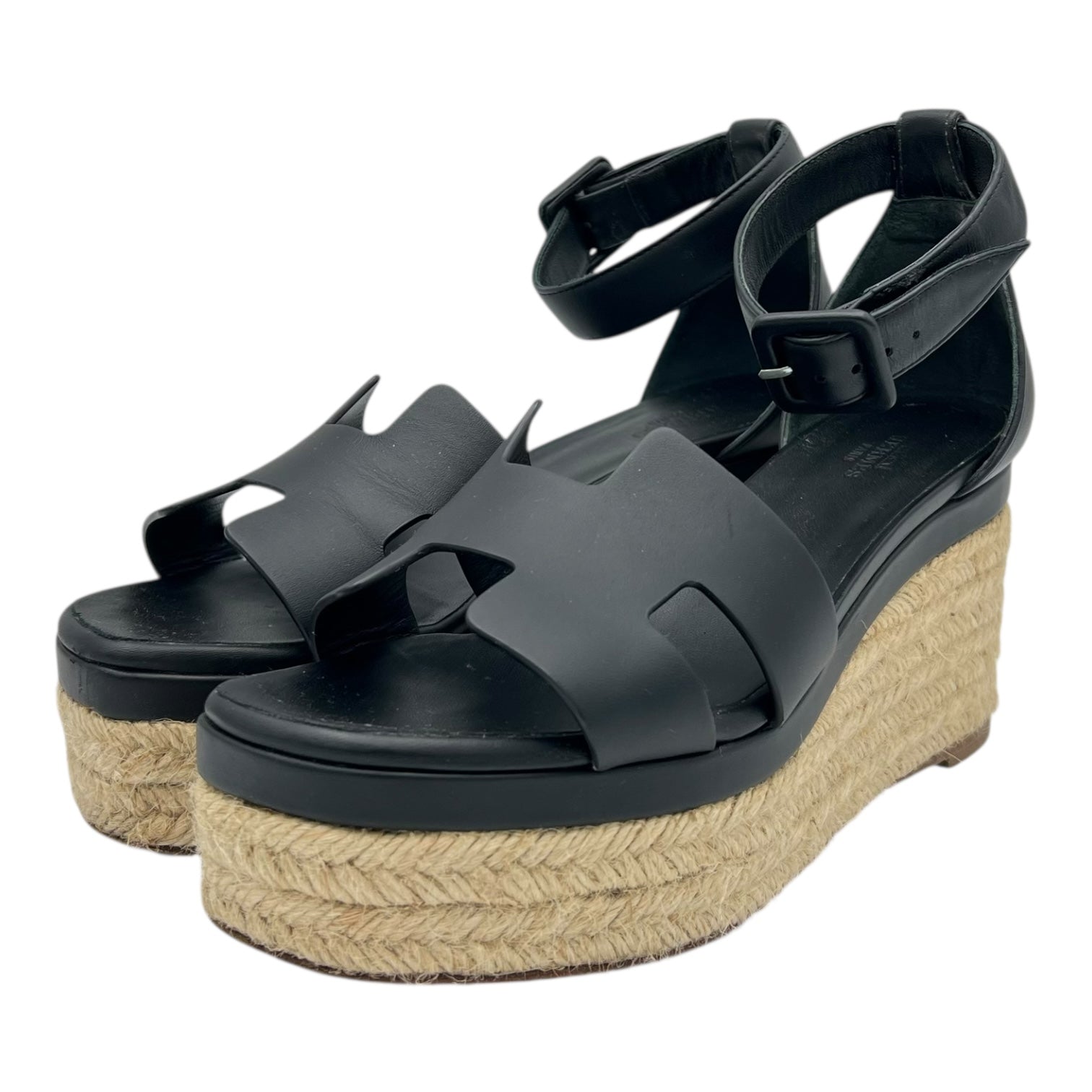 Hermès H Espadrilles Beige in Calfskin_2