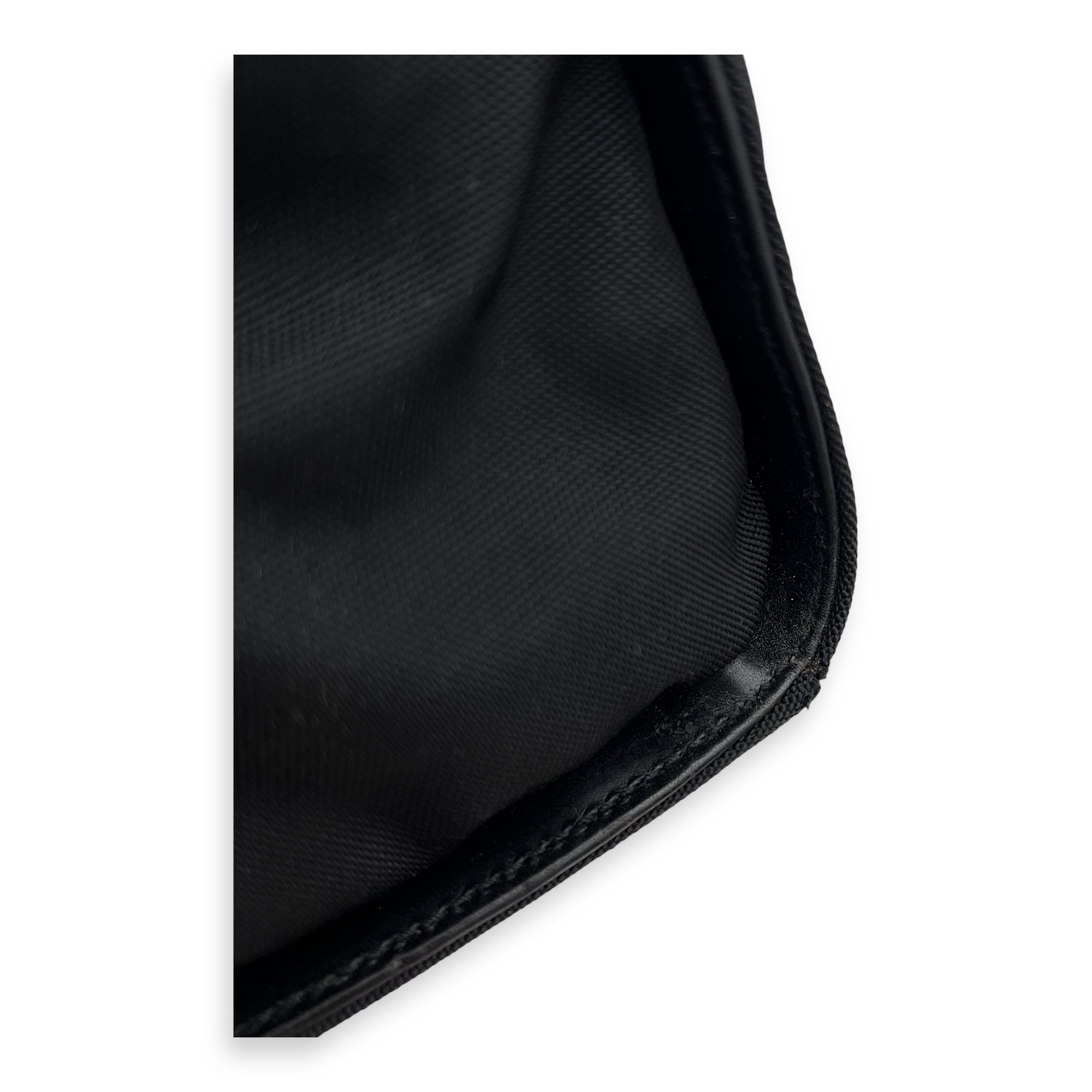 Gucci Bamboo Top Handle Bag Black in Nylon_8