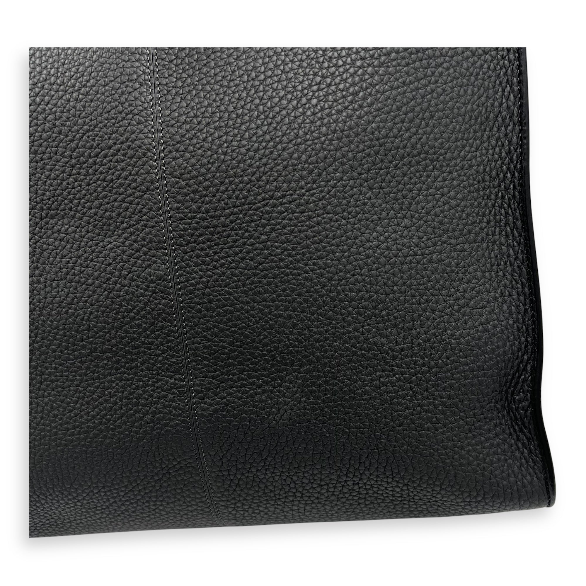 Fendi Peekaboo X-Lite Grey Crossbody Bag in Calfskin, Silver hardware_11