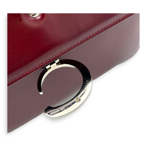 Cartier panther Top Handle Bag Red in Calfskin, Silver hardware_12