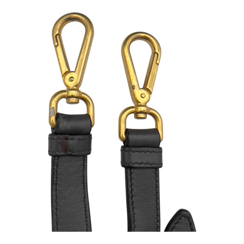 Prada Gaufre Top Handle Bag Green in Nylon, Gold hardware_12
