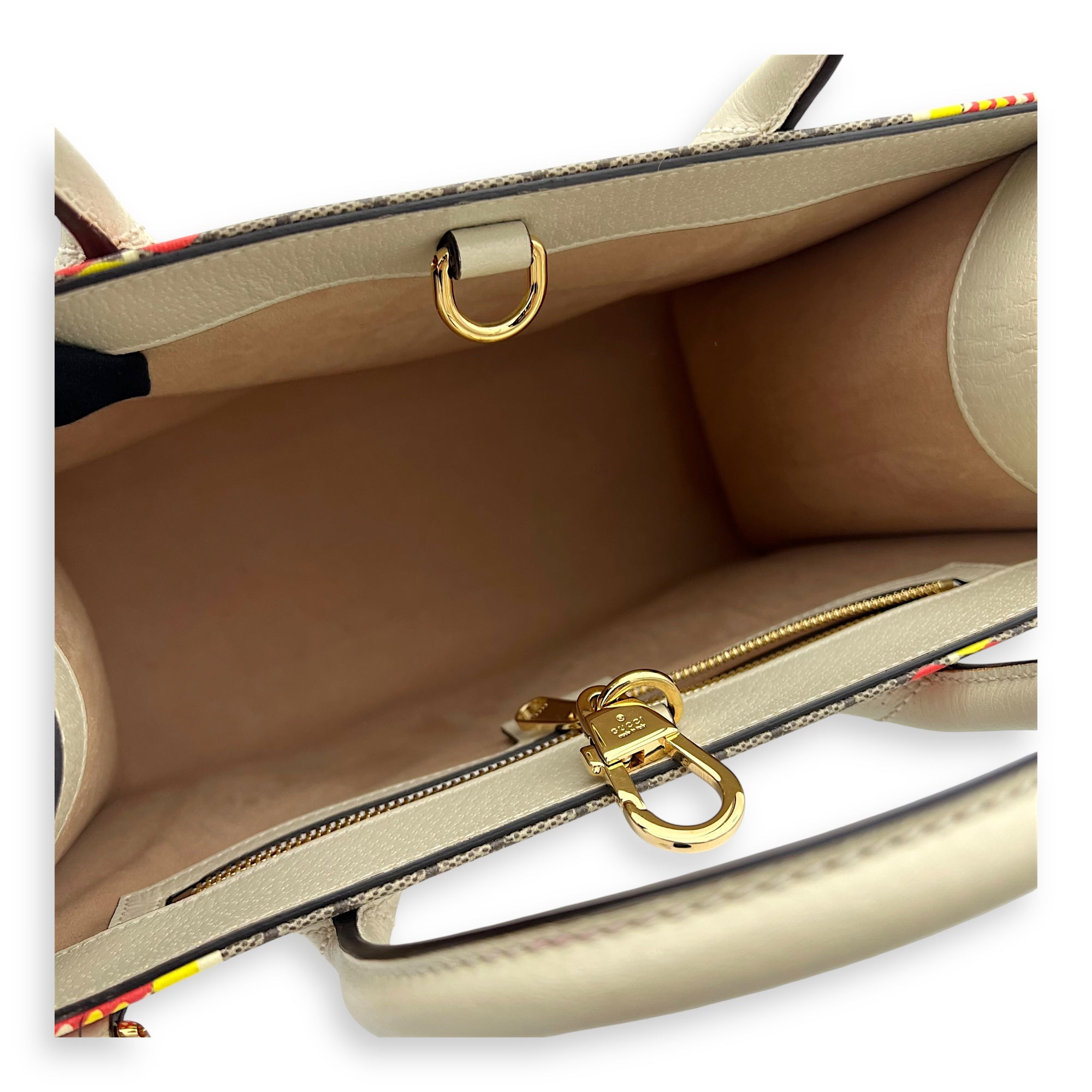 Gucci GG Supreme Tote Bag Brown in Coated Canvas, Gold hardware_12