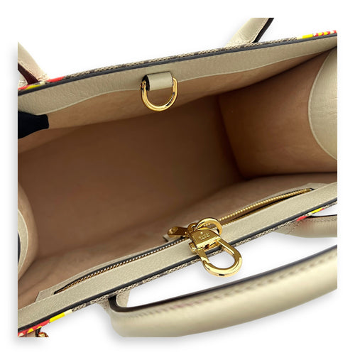 Gucci GG Supreme Tote Bag Brown in Coated Canvas, Gold hardware_12