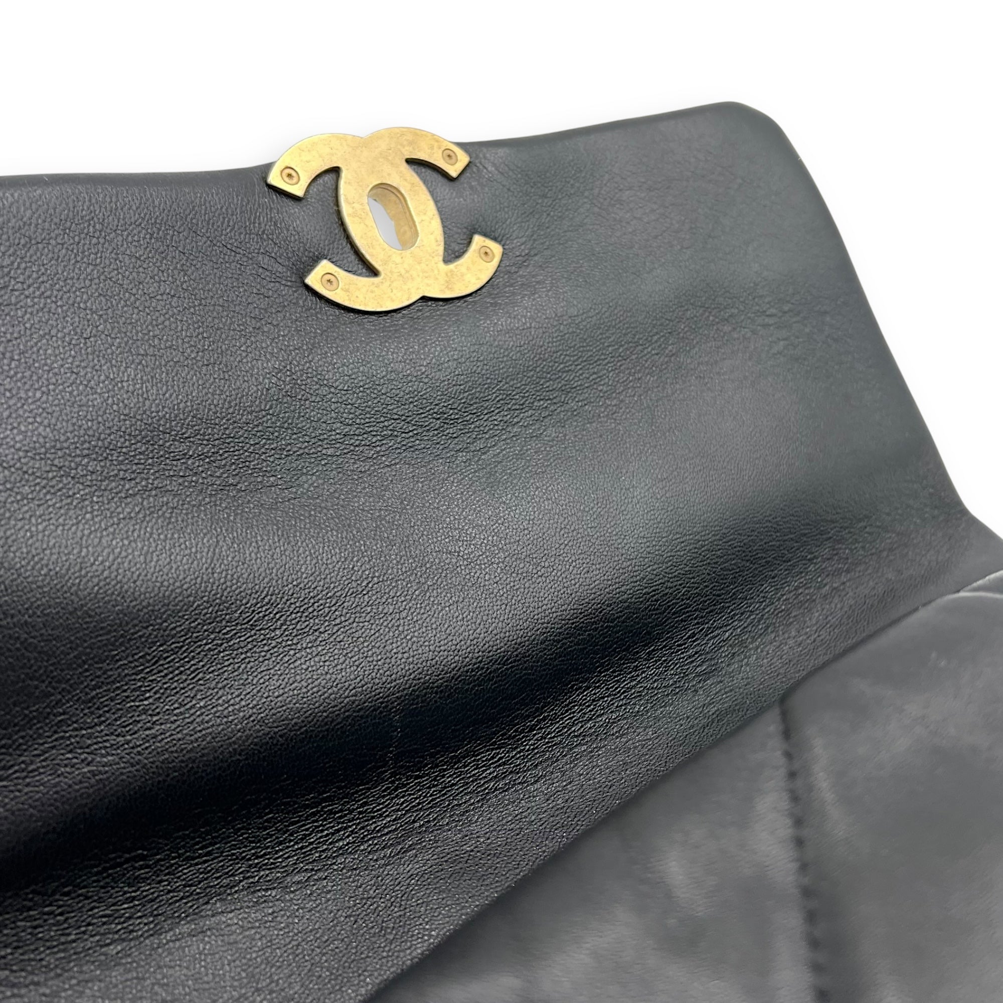 Chanel C19 Shoulder Bag Black in Others, Mixed hardware_12