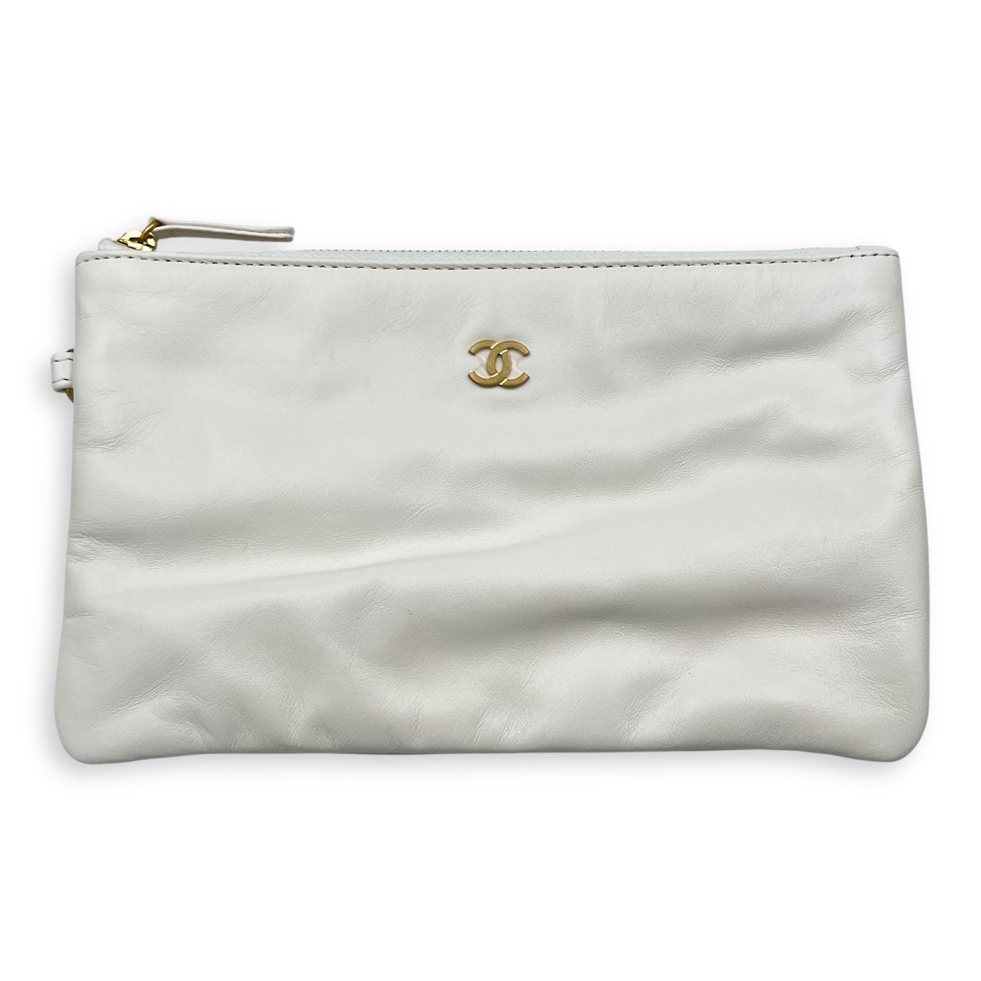 Chanel 22 Tote White Tote Bag in Calfskin, Mixed hardware_12