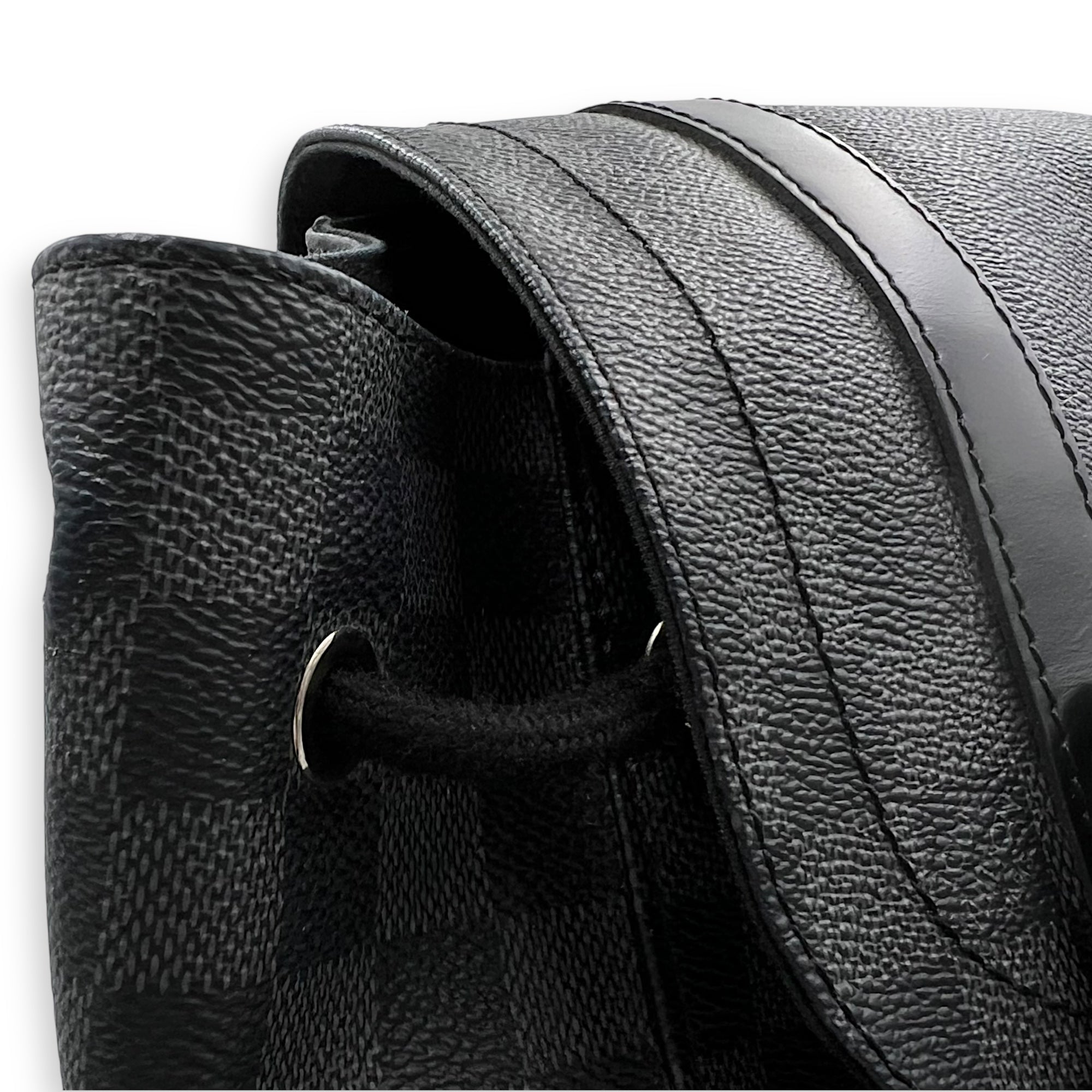 Louis Vuitton Christopher Backpack Graphite in Coated Canvas, Silver hardware_12