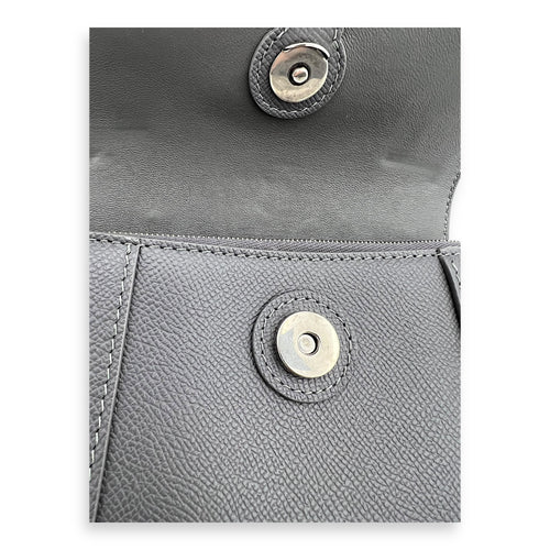 Balenciaga Downtown Crossbody Bag Grey in Calfskin, Silver hardware_2