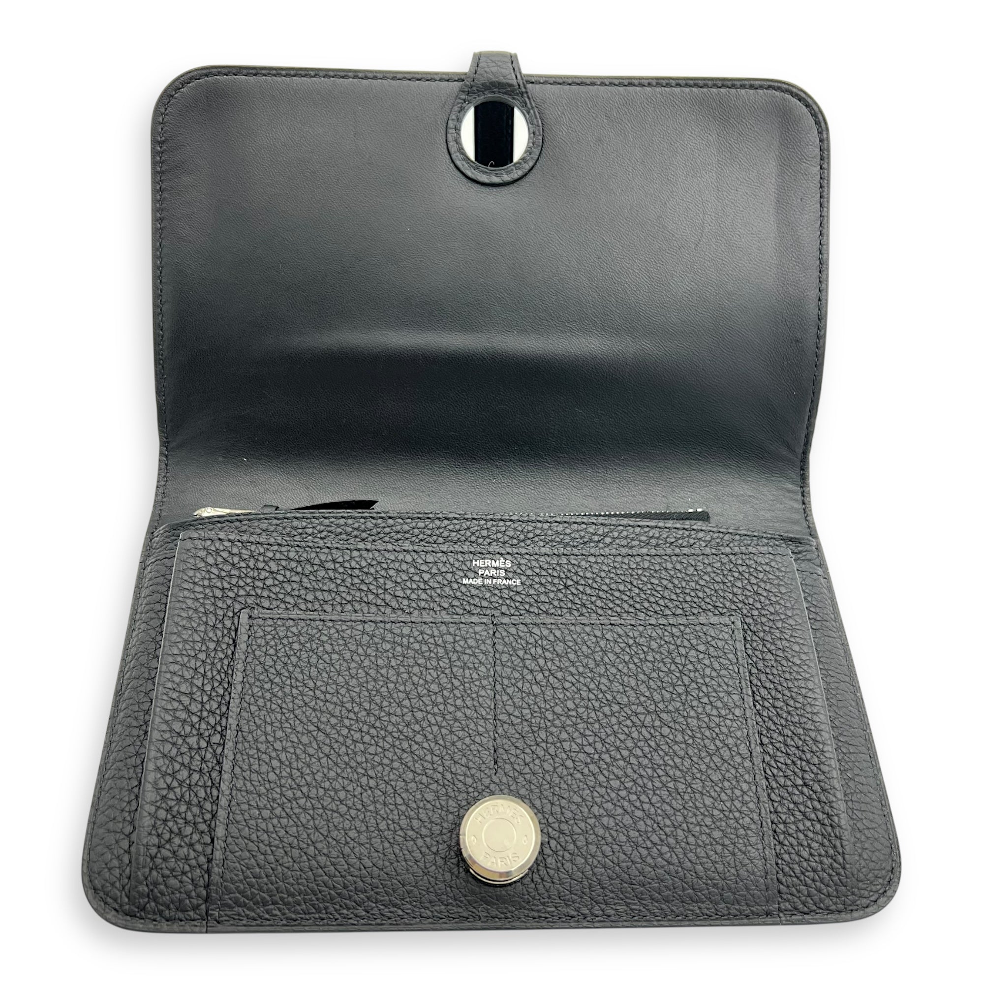 Hermès Dogon Duo Black in Clemence, Palladium hardware_11