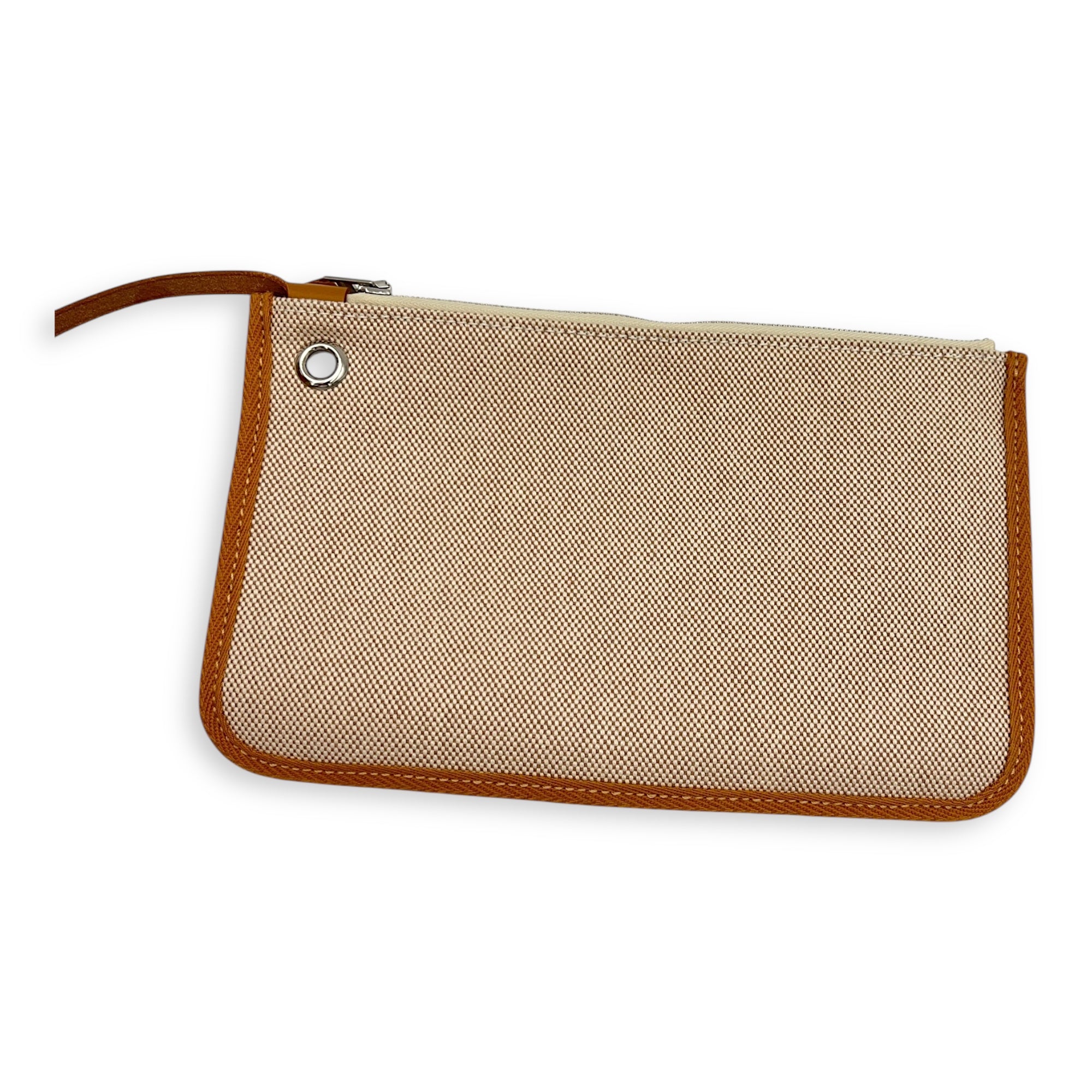 Hermès Herbag 31 Vache Hunter Natural / Sable / Écru Shoulder Bag in Canvas, Palladium hardware_2