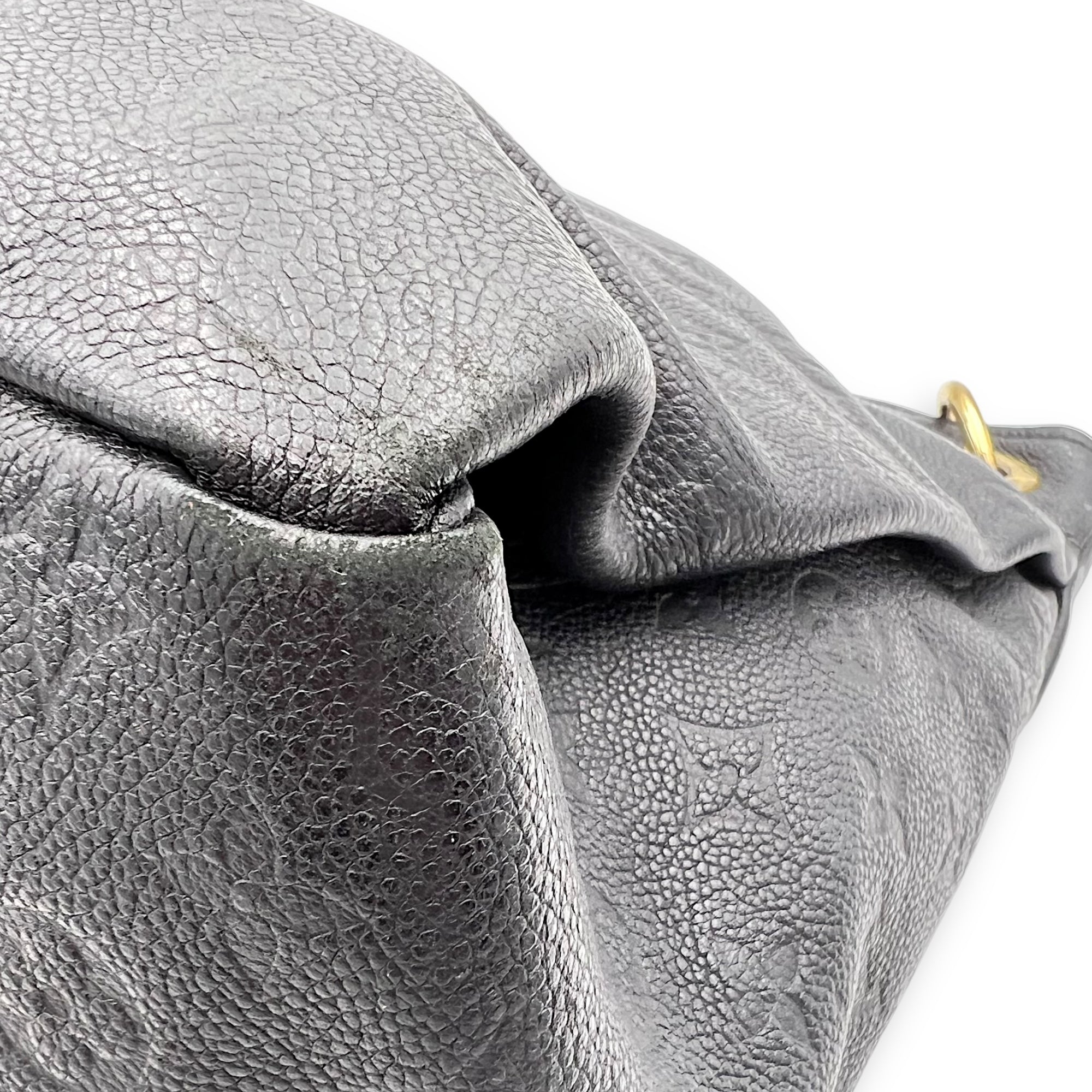 Louis Vuitton Artsy Blue Shoulder Bag in Empreinte Leather, Gold hardware_12