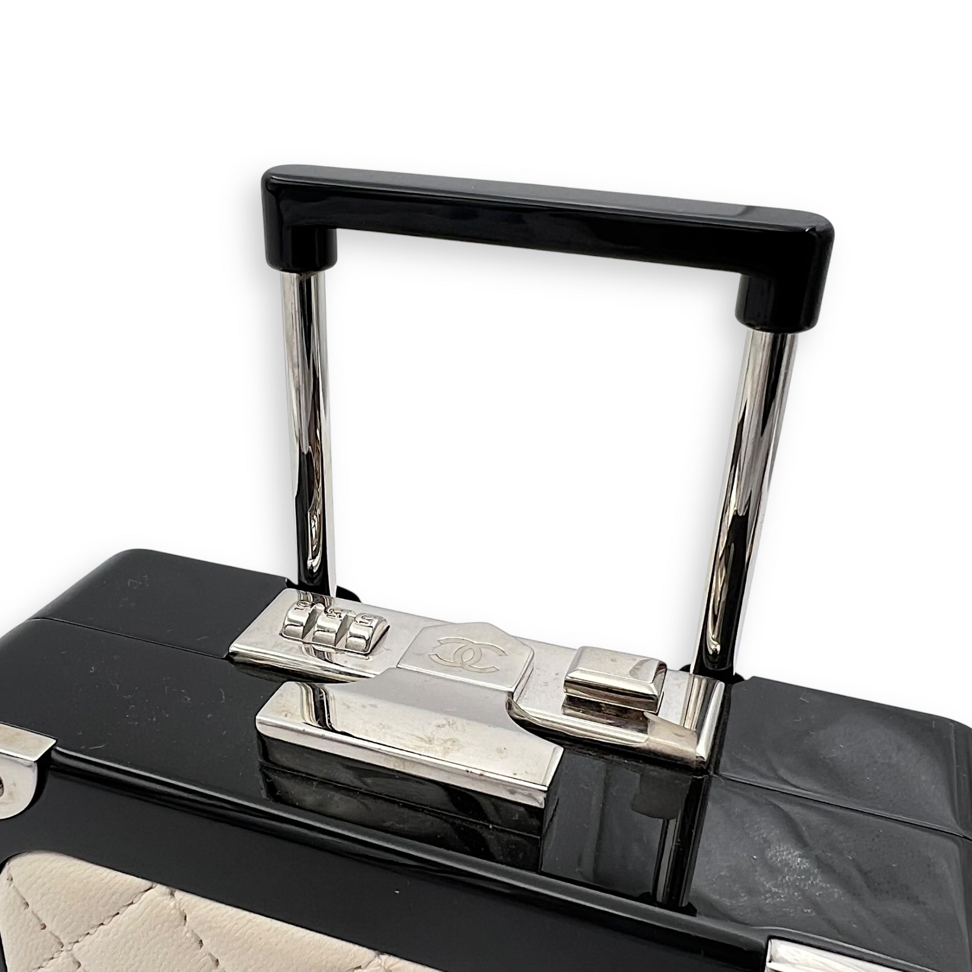 Chanel Minaudiere Trolley  Clutch White in Others, Silver hardware_12