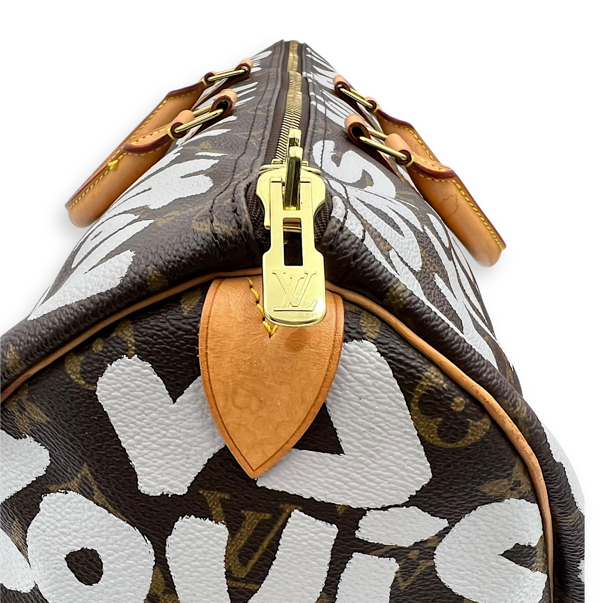 Louis Vuitton Stephen Sprouse Keepall 50 Brown Duffle Bag in Coated Canvas, Gold hardware_11