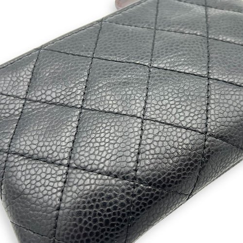 Chanel CC Pouch Black in Caviar Leather, Gold hardware_12