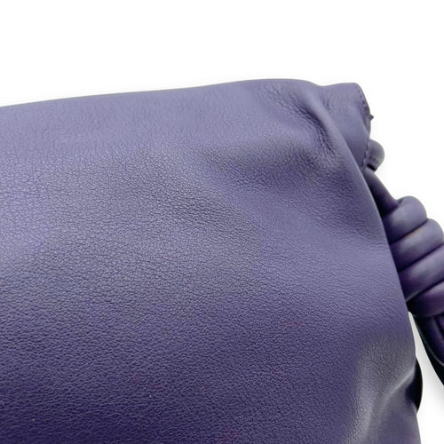 Loewe Flamenco Shoulder Bag Purple in Lambskin, Silver hardware_12