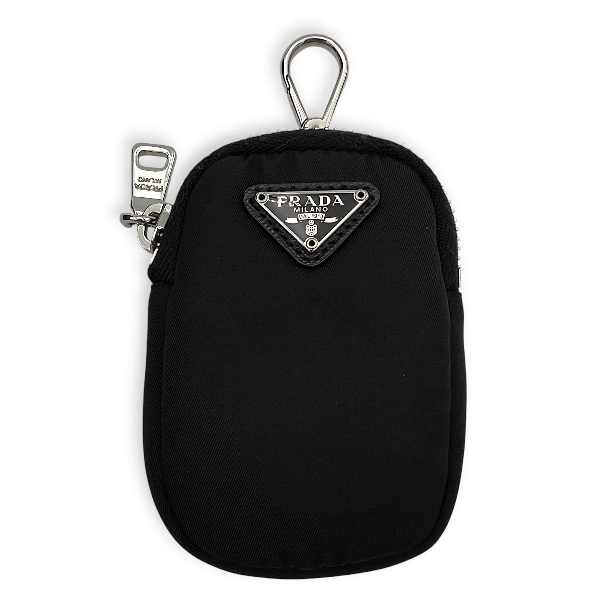 Prada Re-Edition 2005 Crossbody Bag Black in Re-Nylon, Silver hardware_12