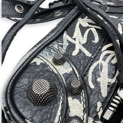 Balenciaga Le Cagole Crossbody Bag Multi-colour in Calfskin, Silver hardware_12