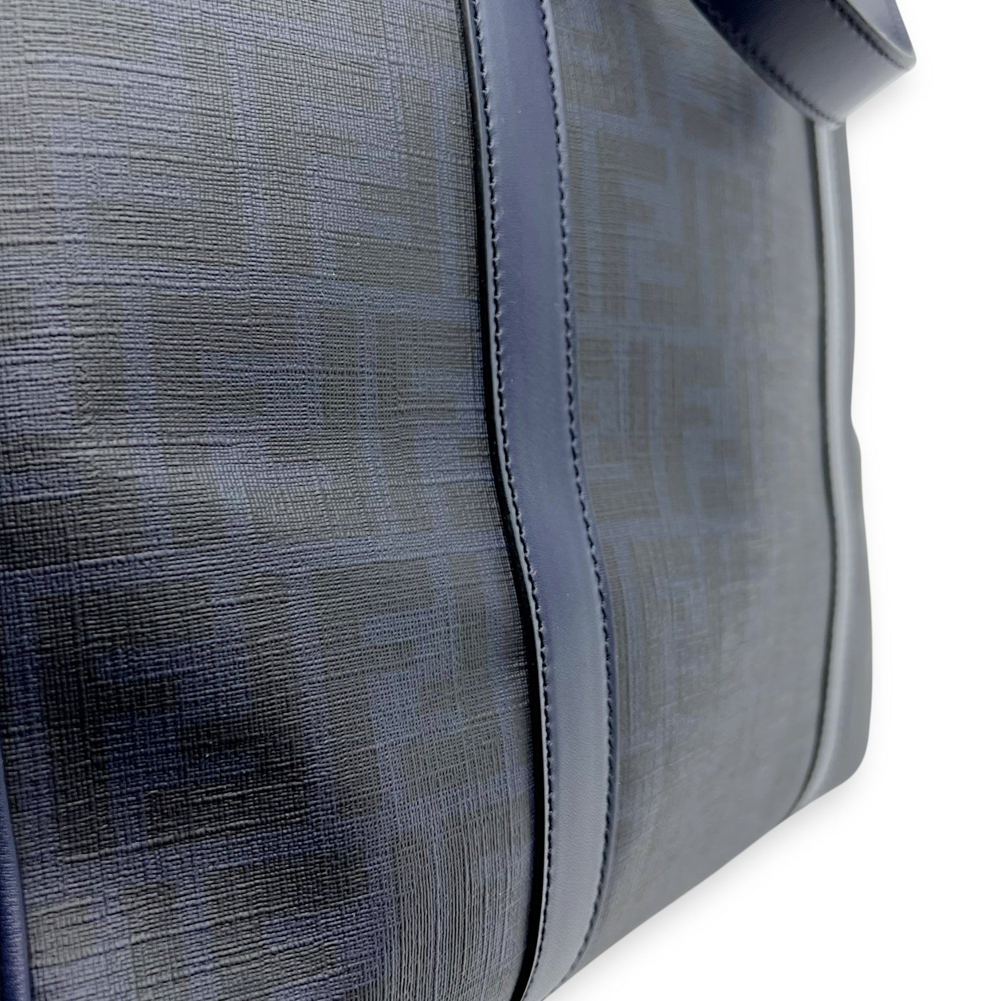 Fendi FF Zucca Tote Bag Blue in Others, Silver hardware_12