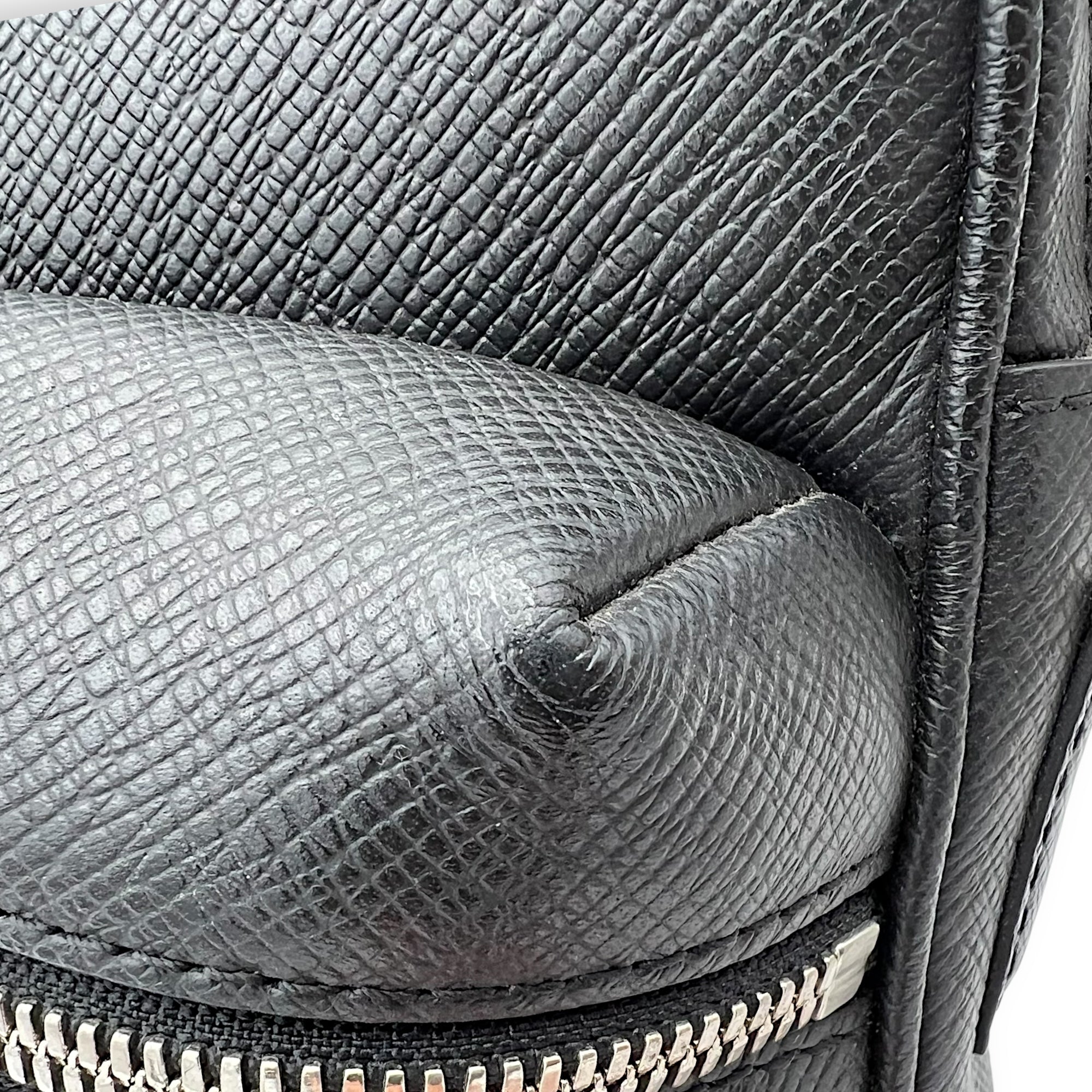Louis Vuitton Logo Messenger Grey in Monogram Coated Canvas, Silver hardware_11
