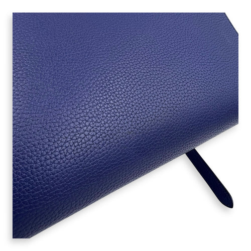 Celine Belt Bag Top Handle Bag Blue in Calfskin, Gold hardware_4