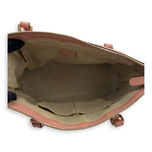 Gucci Microguccissima Tote Bag Pink in Guccissima Leather, Gold hardware_6