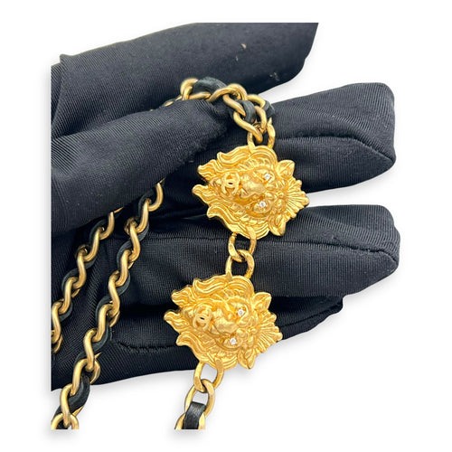 Chanel CC Wristlet Black in Lambskin, Gold hardware_12