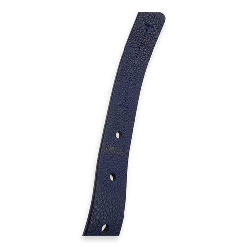 Louis Vuitton Speedy Bandouliere Top Handle Bag Blue in Empreinte Leather, Gold hardware_2