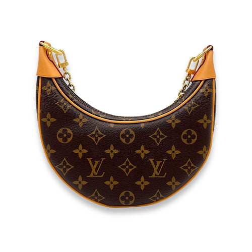 Loop Shoulder bag in Monogram coated canvas, Gold Hardware